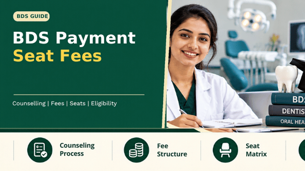 BDS Payment Seat Fees – 12 Lakhs Total Package Including Everything