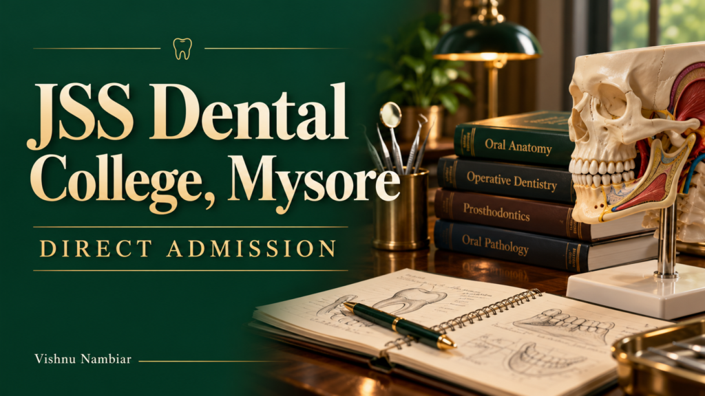 Direct Admission in JSS Dental College Mysore – Complete Guide