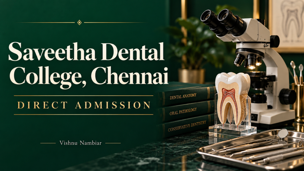 Direct Admission to Saveetha Dental College Chennai