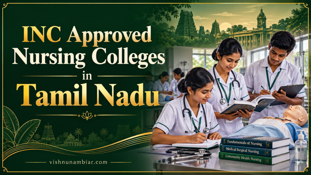 INC Approved Nursing Colleges in Tamil Nadu 2026-27 List